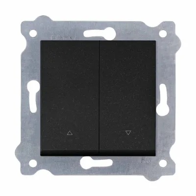 Produktbild von Rollladenknopf Schwarz Metallic 216/14E EXEN