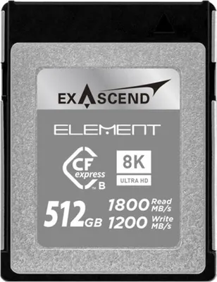 Produktbild von EXASCEND CF Express Typ B Karten 512GB R1800/W1200
