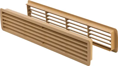 Produktbild von Lüftungsgitter Türlüftung Kunststoff Buche paarweise 457mm x 92mm