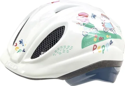 Produktbild von KED Meggy II Originals | Kinder Fahrradhelm Insektenschutznetz Integriertes LED-Rücklicht maxSHELL Technologie PEPPA PIG BOY