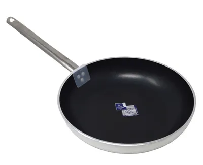 Obrázek produktu pro Pentole Agnelli ALSA2111BS32 Hliníková pánev s vysokým okrajem, stříbrná, 32 cm, pánev