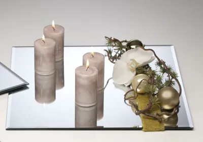 Produktbild von Spiegelplatte, Dekospiegel, Tischspiegel quadratisch 25x25cm Glas Sandra Rich