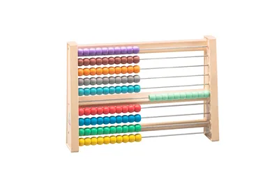 Image de Wissner® aktiv lernen Jouets éducatifs Cadre de calcul de 100 chiffres | RE-Wood® Règle à calculer Abacus