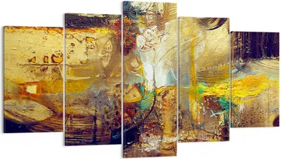 Produktbild von Bild auf Leinwand - Leinwandbild - Abstraktion modern - 160x85cm - Wand Bild - Wanddeko - Leinwanddruck - Bilder - Kunstdruck - Wanddekoration - Leinwand bilder - Wandkunst - EA160x85-3483