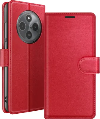 Obrázek produktu pro Zanaé, pouzdro na Xiaomi Redmi 14C / Poco C75 se stojánkem a magnetickou klopou, červené