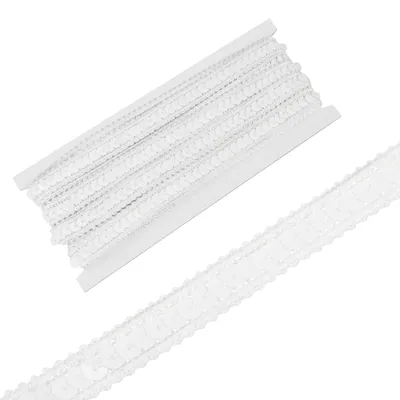 Productafbeelding van Paillettenband Versiering 1,2 cm x 9 m Wit