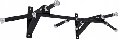 Produktbild von MAXXUS Klimmzugstange CHIN-UP PRO - Wandmontage, 124 x 35 x 61 cm, bis 150 kg, 6 gummierte Griffe, aus Stahl - Multigriff Pull Up Bar, Reckstange für Zuhause, Outdoor, Fitness, Training