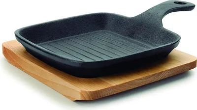 Immagine prodotto di LACOR Padella mini grill Magma, ghisa, nero, 21 cm