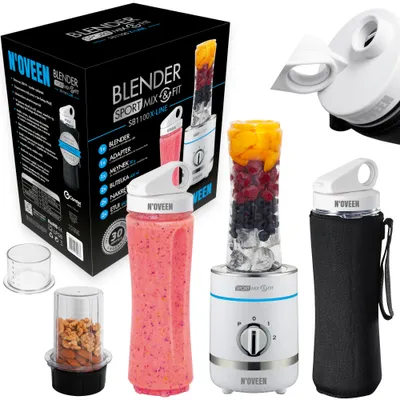 Obrázek produktu pro Noveen SB1100 X-LINE - Stolní mixér - 0,6 l - Pulzní funkce - Drtič ledu - 300 W - Bílý