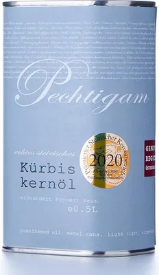 Produktbild von Steirisches Kürbiskernöl in der Dose 500ml