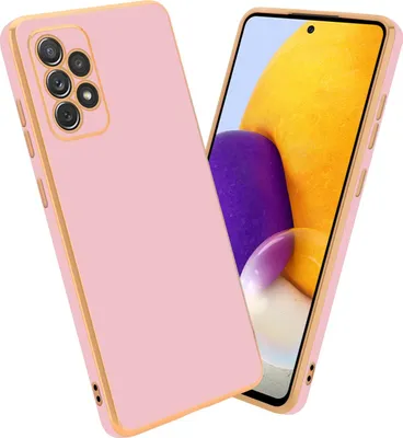 Produktbild von Cadorabo Schutzhülle für Samsung Galaxy A72 4G / 5G Hülle in Rosa Handyhülle TPU Silikon Kameraschutz Etui Case