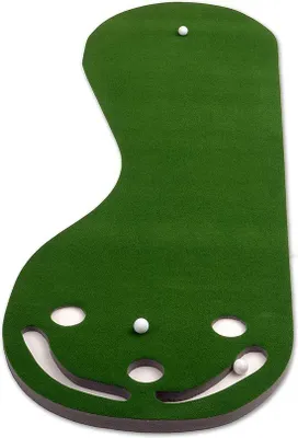 Productafbeelding van Famanu golf trainingsmat voor binnen, met drie oefenkuilen - 91 x 274 cm