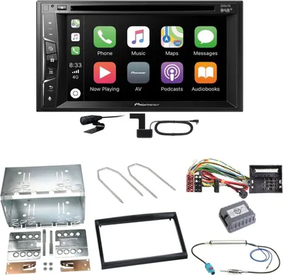 Produktbild von Pioneer AVH-Z3200DAB Carplay DAB Einbauset für Citroen C2 C3 Berlingo Jumpy