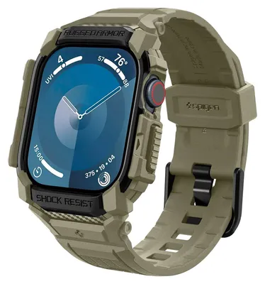 Productafbeelding van Spigen Rugged Armor™ Pro case voor de Apple Watch Series 10 / 11 - 46 mm - kaki