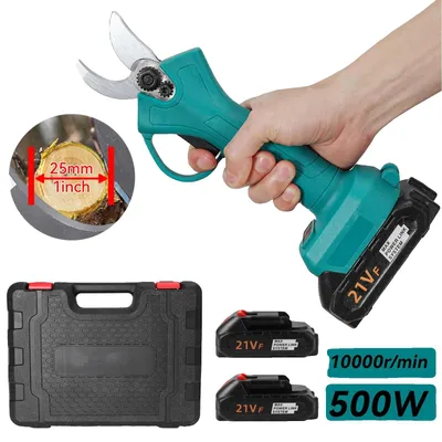 Obrázek produktu pro Akumulátorová zahradní sekačka, bezkartáčový motor, ergonomická rukojeť, dvě baterie, dvě baterie