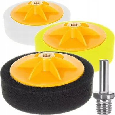Zdjęcie produktu dla Verk 11360 Zestaw 3 gąbek polerskich do wierteł 150 mm