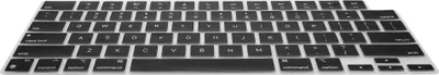 Produktbild von kwmobile Silikon Tastaturschutz für Apple Macbook Pro 14.2 2024 M4 A3112 / A3185 / A3401 - QWERTY US Keyboard Cover Abdeckung - Schwarz