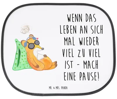 Produktbild von Mr. & Mrs. Panda Sonnenschutz Auto Fuchs  Neurodiversität - Weiß - Geschenk, Autosonnenschutz, Autoscheiben, PEM, Sonnenblende, kfz, Scheibenschutz, Fatigue