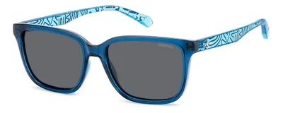Produktbild von Polaroid Kinder PLD 8063/S Blue azure 49/14/130 JUNIOR Sonnenbrillen