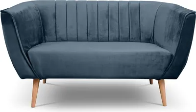 Obrázok produktu pre BETTSO 2 veľkosti Pohovka v škandinávskom štýle PIK 2 MON77 Navy Blue Tmavomodrá Navy Blue