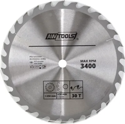 Obrázek produktu pro Pilový kotouč Awtools 350x30/22/16x30z