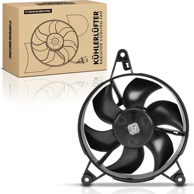 Productafbeelding van Frankberg 1x Motorradiateur Enkele ventilator