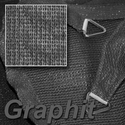 Produktbild von hanSe® Marken Sonnensegel Quadrat 3x3 m Graphit