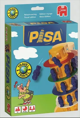 Produktbild von Pisa Kompaktspiel, Brettspiel, Feinmotorik (Geschicklichkeit), 4 Jahr(e), Reiseedition, 20 min, 20 min