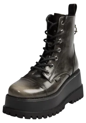 Produktbild von Buffalo Damen Elegante Stiefelette Stack Lace UP Mid PD00018577 Schwarz