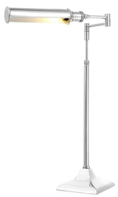 Produktbild von Casa Padrino Luxus Tischleuchte / Schreibtischleuchte Silber - Büromöbel