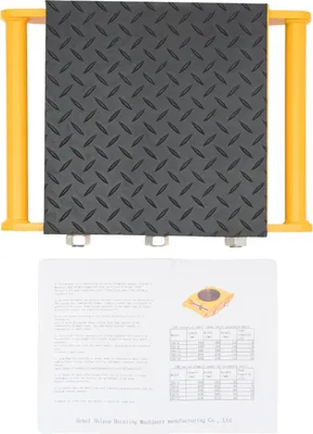 Produktbild von Maschinentransportroller - Schwerlast Transportwagen 15 t - 360° drehbar - 9 Rollen - legierter Stahl - Gelb