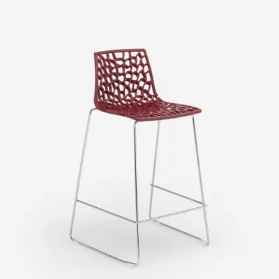 Immagine prodotto di Sgabello Grand Soleil Design per bar cucina 64cm Mini Spider - Bordeaux