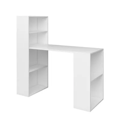 Image de Bureau avec étagère DALHART – blanc