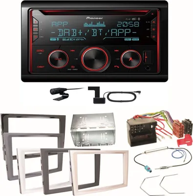 Produktbild von Pioneer FH-S820DAB DAB+ FLAC Einbauset für Opel Astra H Corsa D Zafira B Antara