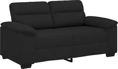 Produktbild von vidaXL 2-Sitzer-Sofa Schwarz 160x81x84 cm Stoff