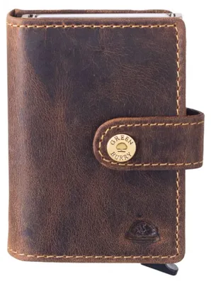 Immagine prodotto di GREENBURRY Pelle porta carte di credito Vintage Cardholder Brown marrone