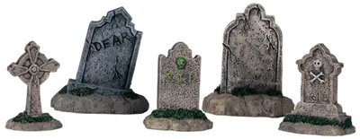 Productafbeelding van Kerstfiguur Tombstones set of 5 LEMAX