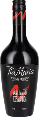 A bottle of Tia Maria Cold Brew Coffee Liqueur.