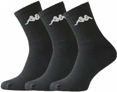 Obrázek produktu pro Kappa - Trisper Tennis Sock 3 pack - Černé ponožky