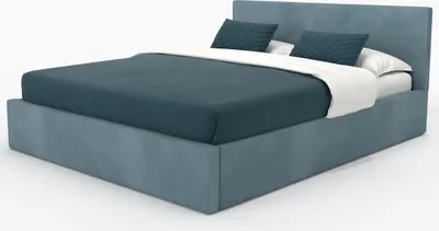 Produktbild von Muralo POLSTERBETT für Schlafzimmer Polsterbett mit Bettkasten Bett mit Polsterkopfteil Doppelbett 140x200 Bett mit Stauraum Meerfarbe