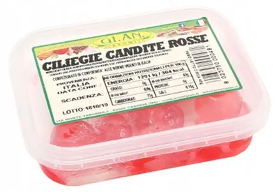 Image de Cerises confites rouges, poids net : 60 g, marque : Gi.An.