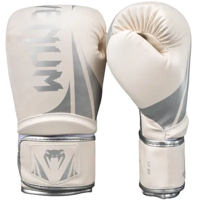 Image de Gants de boxe Venum Challenger 2.5 – Blanc/Argent – 12 oz