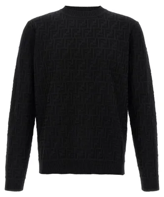 Image de Fendi cardigan en coton noir