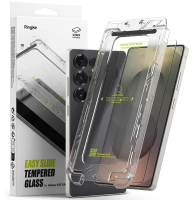 Obrázok produktu pre Ringke Easy Slide Tempered Glass (2 ks) tvrdené sklo pre Samsung Galaxy S25 Ultra – Číre