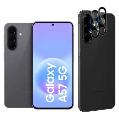 Produktbild von CLM-Tech 2X Kameraschutz kompatibel mit Samsung Galaxy A57 5G - Kameraglas Panzerfolie Panzerglas Crystal Clear - 9H Schutz Glas kristallklar 2X Stück
