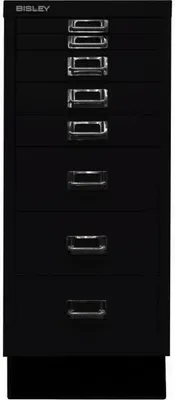Produktbild von BISLEY MultiDrawer™ L298S Schubladenschrank schwarz 8 Schubladen 27,8 x 38,0 x 67,0 cm