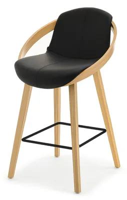 Obrázek produktu pro Designová barová židle HODA - dub / černá
