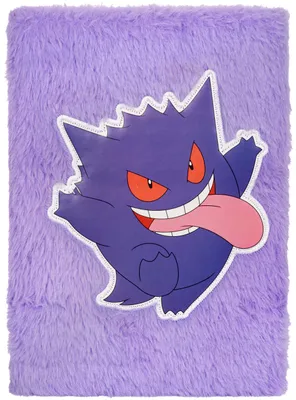 Image de Carnet Pokémon A5 Gengar à couverture rigide avec peluche - ligné - cahier, journal intime, école, bureau, cadeau, produit dérivé, produit officiel