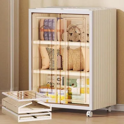 Produktbild von Famanu Kleiderschrank - weißes Regalsystem - verstellbares Regal - 3 Fächer