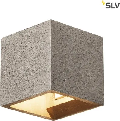 Produktbild von SLV 1000911 SOLID CUBE Wandleuchte QT14 schwarzer Sandstein max. 25W